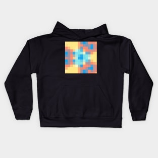 Mosaic of Colorful Triangles Kids Hoodie